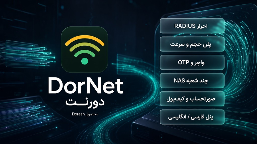 دورنت (DorNet) — پلتفرم AAA و حسابداری ISP